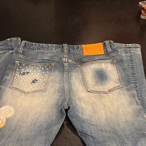 Men’s Icecream Jeans - Stylish Blue Jeans with Star Accents